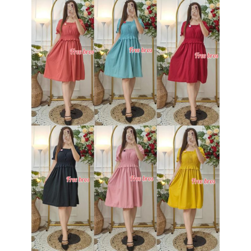 Dress Smoke Polos // Dres smoke Rempel // Dress Polos Voxy Premium