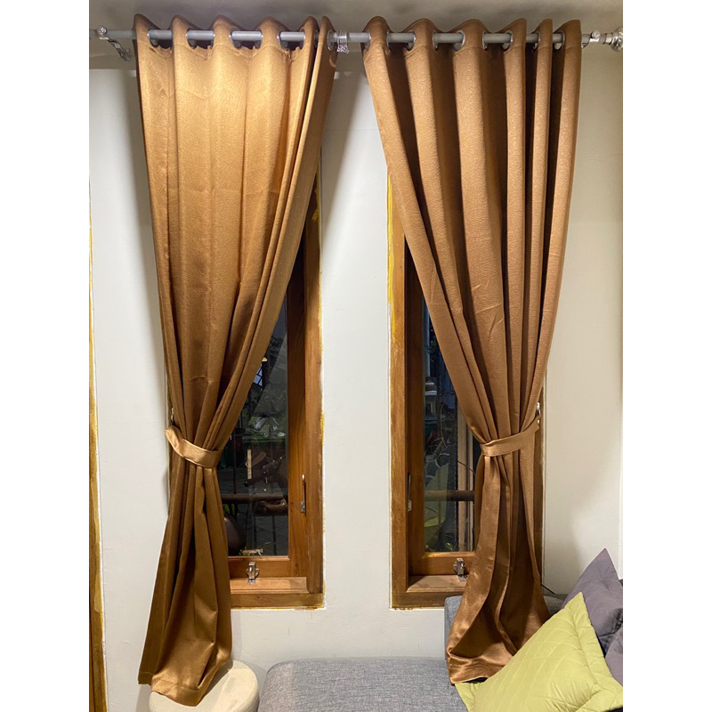 GORDEN BLACKOUT COKLAT MUDA EMBOSS