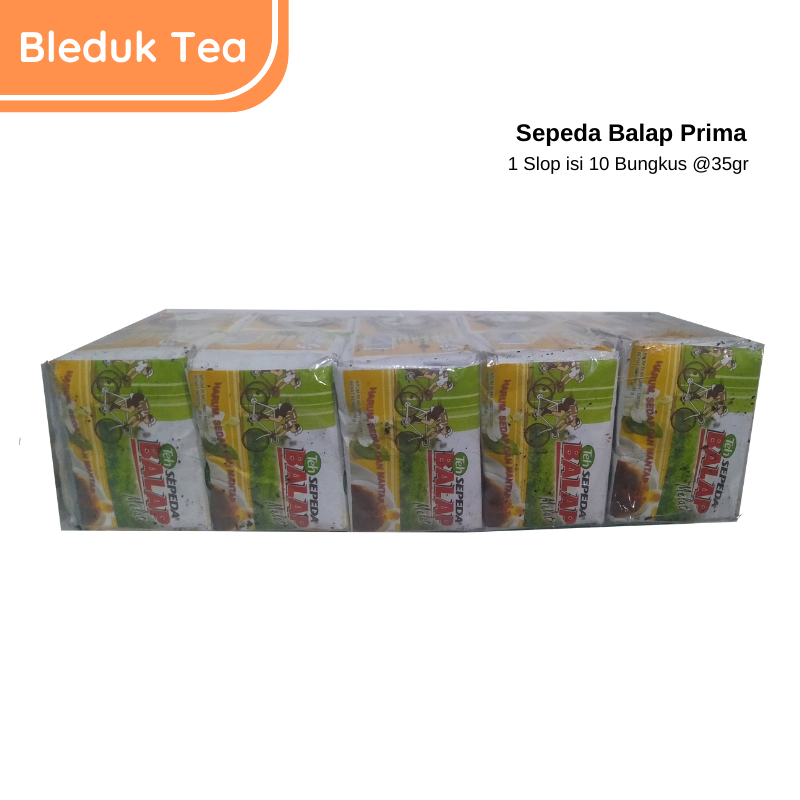 

Teh Sepeda Balap Prima 1 Slop isi 10 Bungkus X 35gr - Brewed Tea