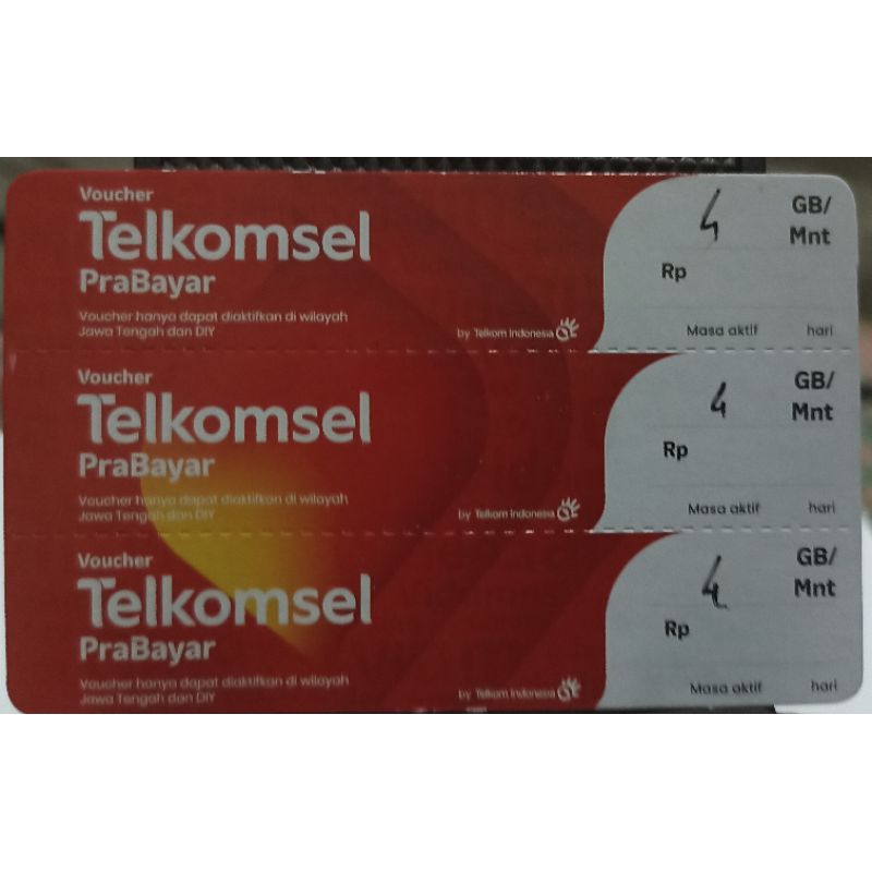 Voucher Telkomsel 4 GB (DIY & Jateng) (24/07/2023)