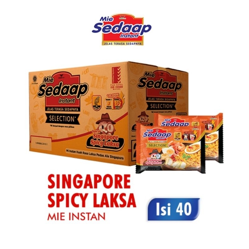 

MIE SEDAAP Singapore Spicy Laksa (40Pcs/1 Dus)