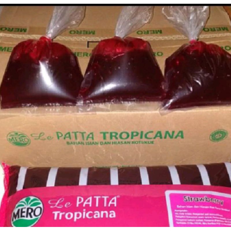 

selai strawberry top 500g Patta tropican berkualitas