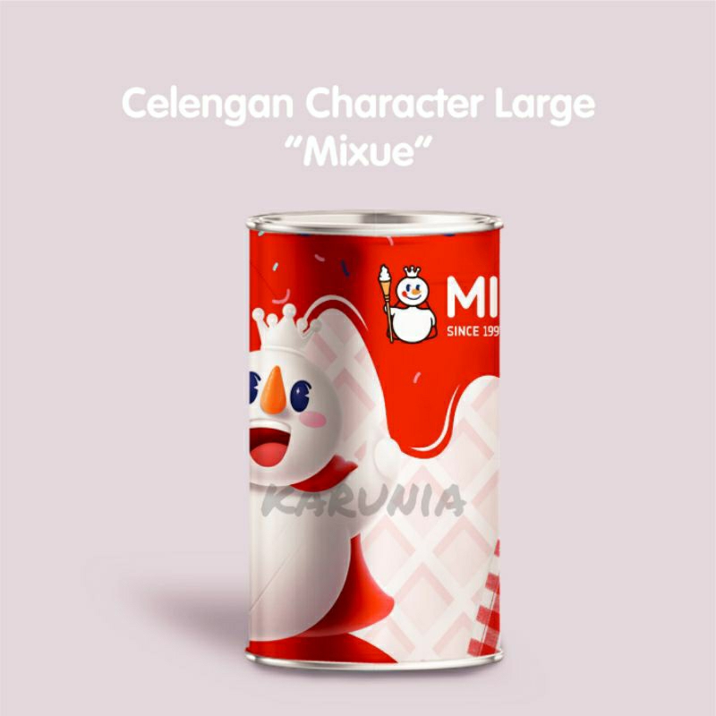 MIXUE - CELENGAN MIXUE - CELENGAN KALENG - CELENGAN TARGET - CELENGAN BUKA TUTUP JUMBO