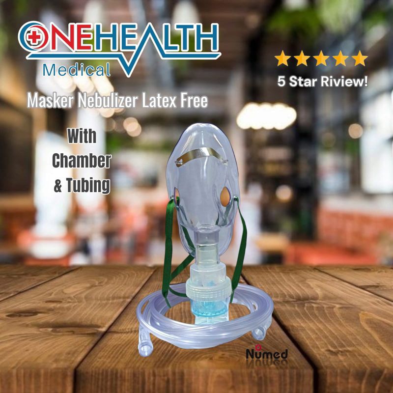 Masker Nebulizer Bayi, Anak &amp; Dewasa Original Onehealth / Nebulizer With Chamber &amp; Tubing