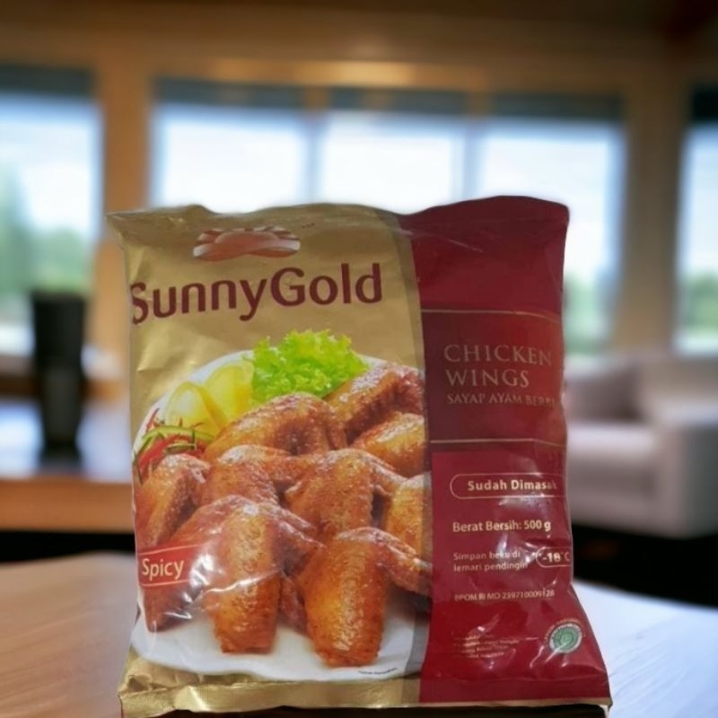 

RN_Frozen- SUNNY GOLD Chiken Wings/ Sayap Ayam Berbumbu Spicy. Rasa jelas Lezatt- Ready...