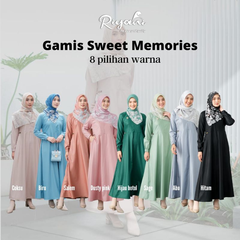 Gamis S M Toyobo color Riyani