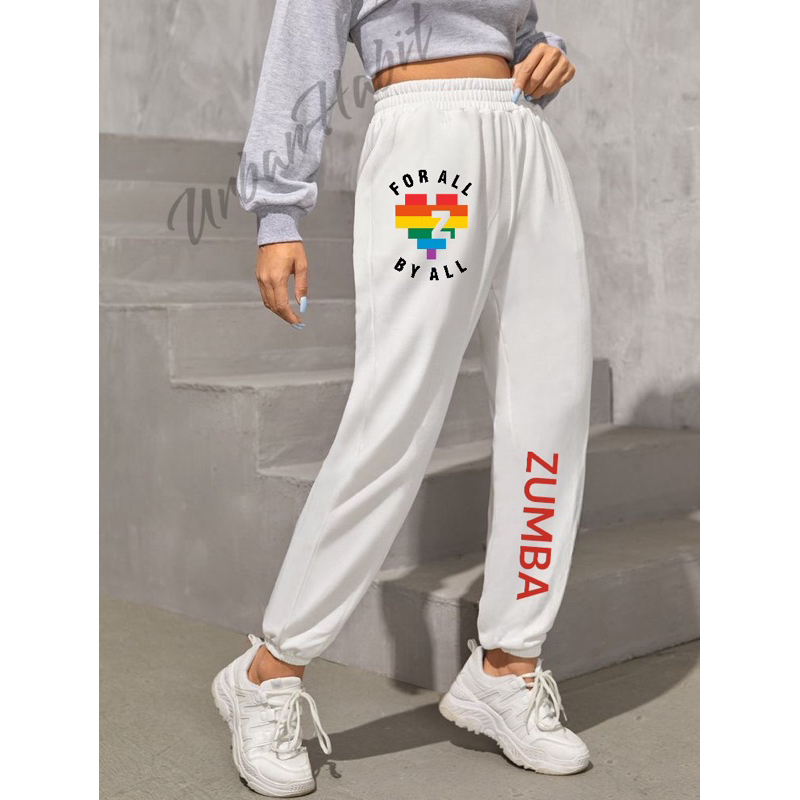 celana jogger / Jogger putih / jogger senam / celana senam putih CSZ - 011