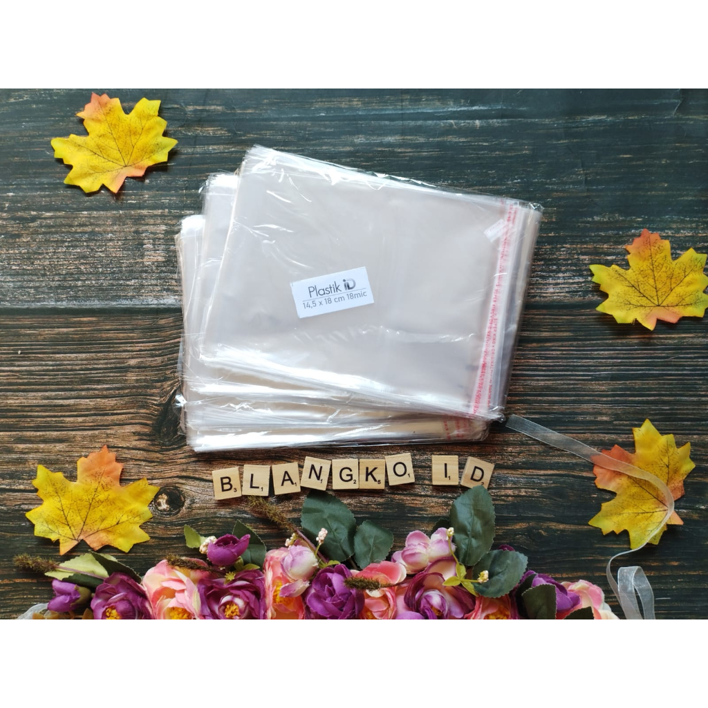 14,5 x 18 cm Plastik Kaca | Plastik Opp | Plastik Masker | Plastik Undangan