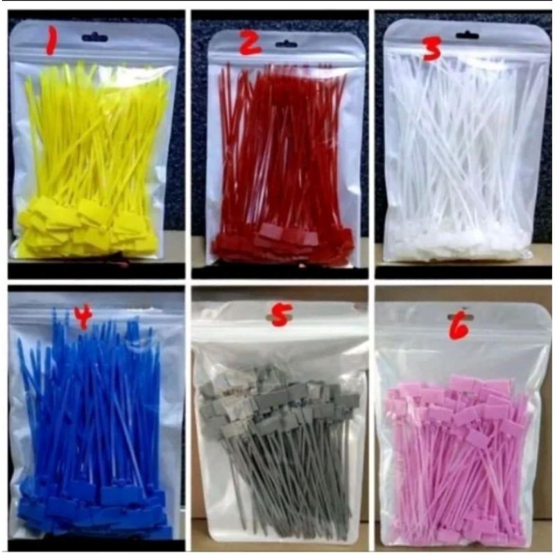 Cable Ties Label Tie 4x150 MM / Ties kabel / Kabel Ties Bendera - Kuning