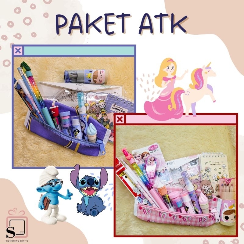 

PAKET ALAT TULIS ANAK SEKOLAH ATK LUCU KARAKTER GEMES SET PERLENGKAPAN TULIS CEWEK COWOK UNIK MURAH BERKUALITAS
