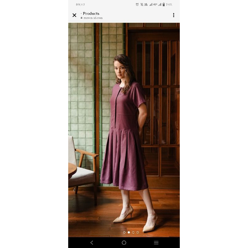 Maven Amelia Dress Sleeve Sundried Tomato