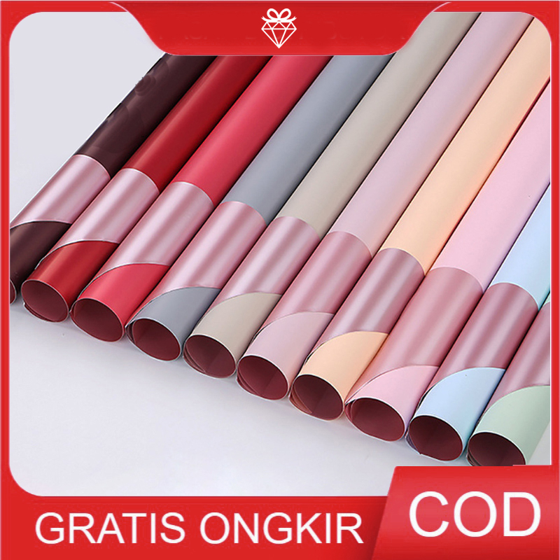 

20 LEMBAR Korean Cellophane Dove RoseGold Wrapping Buket Bunga W030