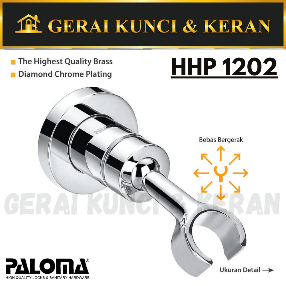 PALOMA HHP 1202 HAND SHOWER HOLDER DUDUKAN SHOWER BRASS