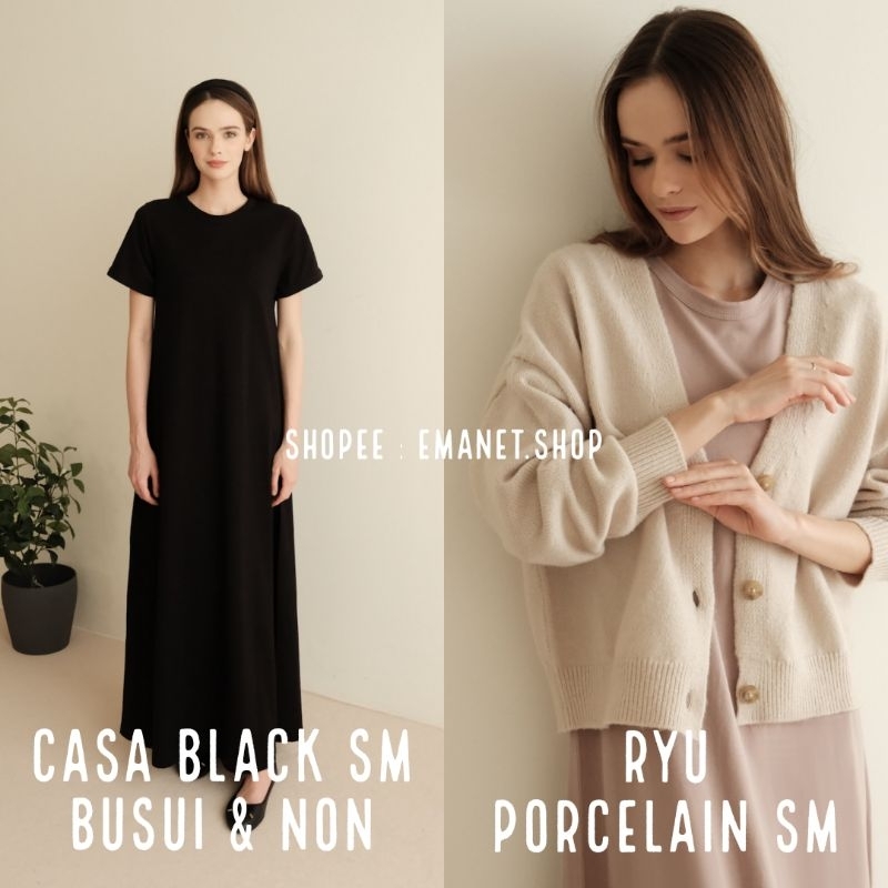 Casa Dress Black Busui Non Busui SM By Hijab Nueta Hijabnueta / Casa Dress by Hijab Nueta