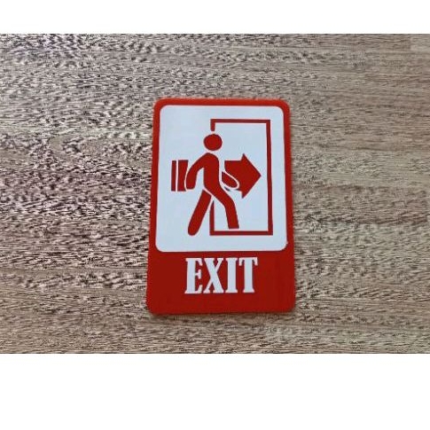 

sign Label Penanda Exit Akrilik exclusive bukan Sticker