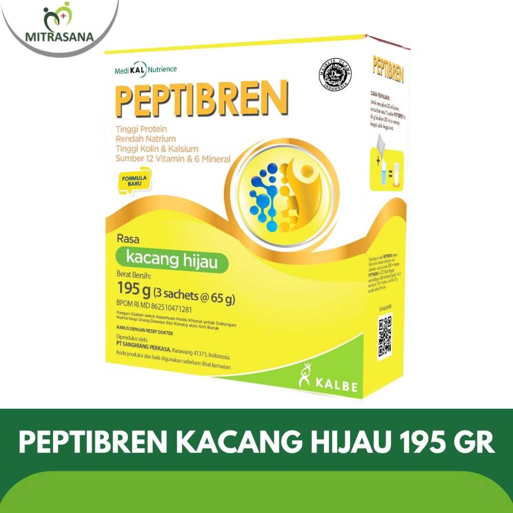 

Peptibren Vanilla/Kacang Hijau 195 gr Bundling