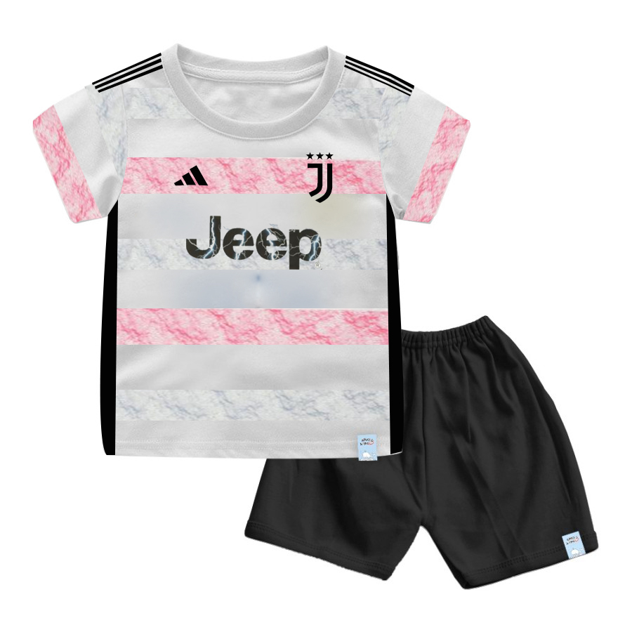 Setelan Anak Juve Bianconeri Away La vecchia Signora musim  2023/2024 Usia 1-3