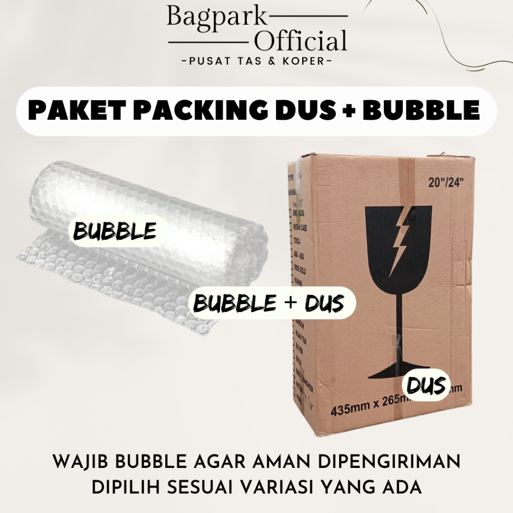 

WAJIB DIBELI UNTUK ORDERAN KOPER !! EXTRA BUBBLE DAN KARDUS PELINDUNG KOPER FIBER DI BAGIAN KOPER YANG RENTAN PECAH