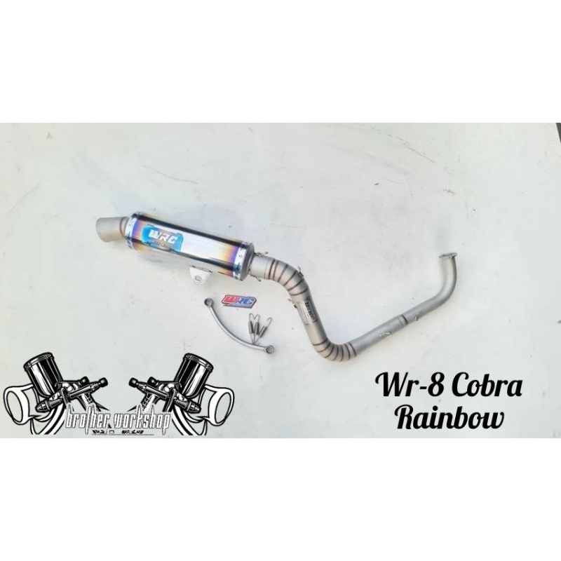 Knalpot WRC Semua motor wr-8 Cobra Rainbow Bisa request spek dll Aerox nmax mio beat vario pcx adv