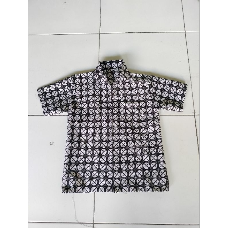 KEMEJA BATIK KOMBINASI/KEMEJA BATIK ANAK LENGAN PENDEK