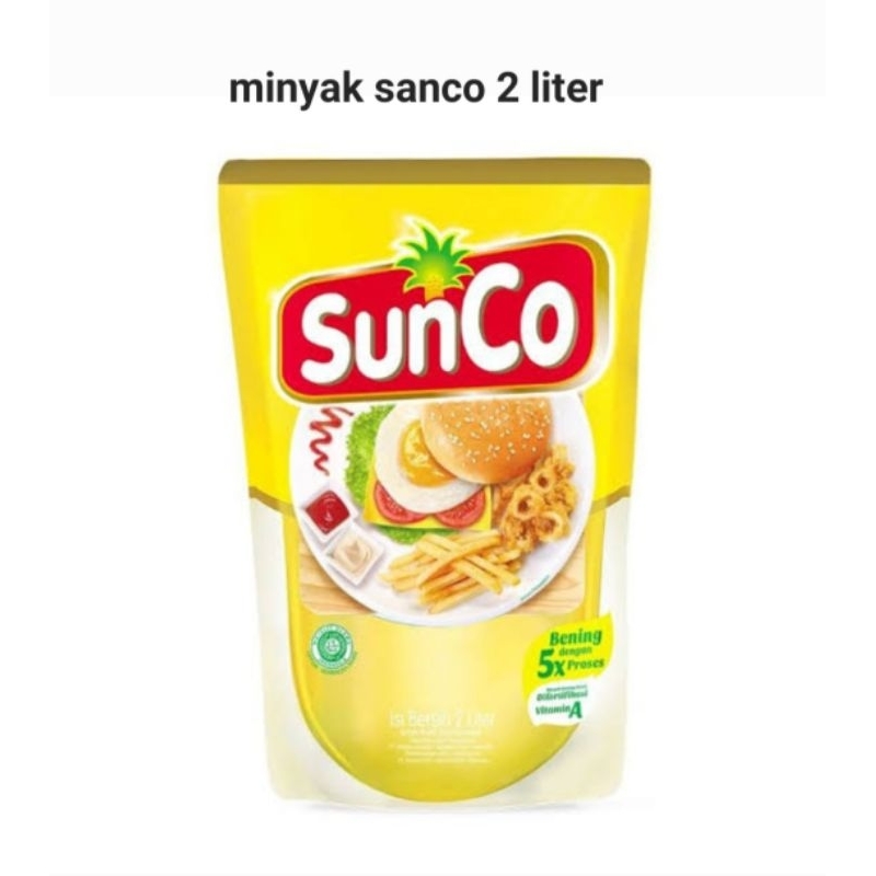 

sunco minyak goreng sawit premium refill 2 liter