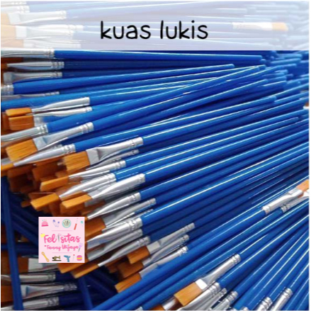 

Kuas Lukis Ujung Flat Lancip | Brush Kualitas Terbaik Bulu Lembut - zy