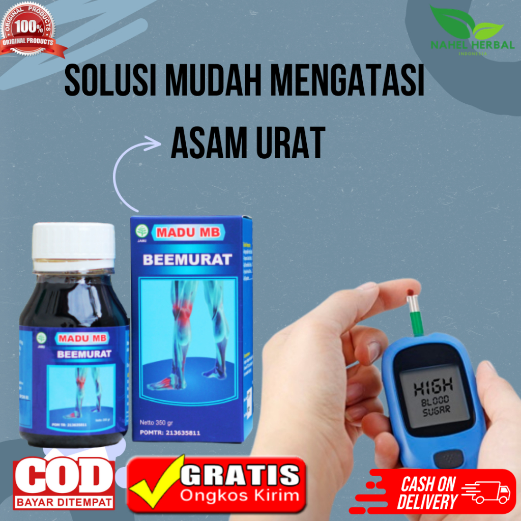 Madu Asam Urat Besmurat Nyeri Rematik Kolestrol Hpai Tulang Bpom - Obat Flu Herbal Asam Urat Koleste