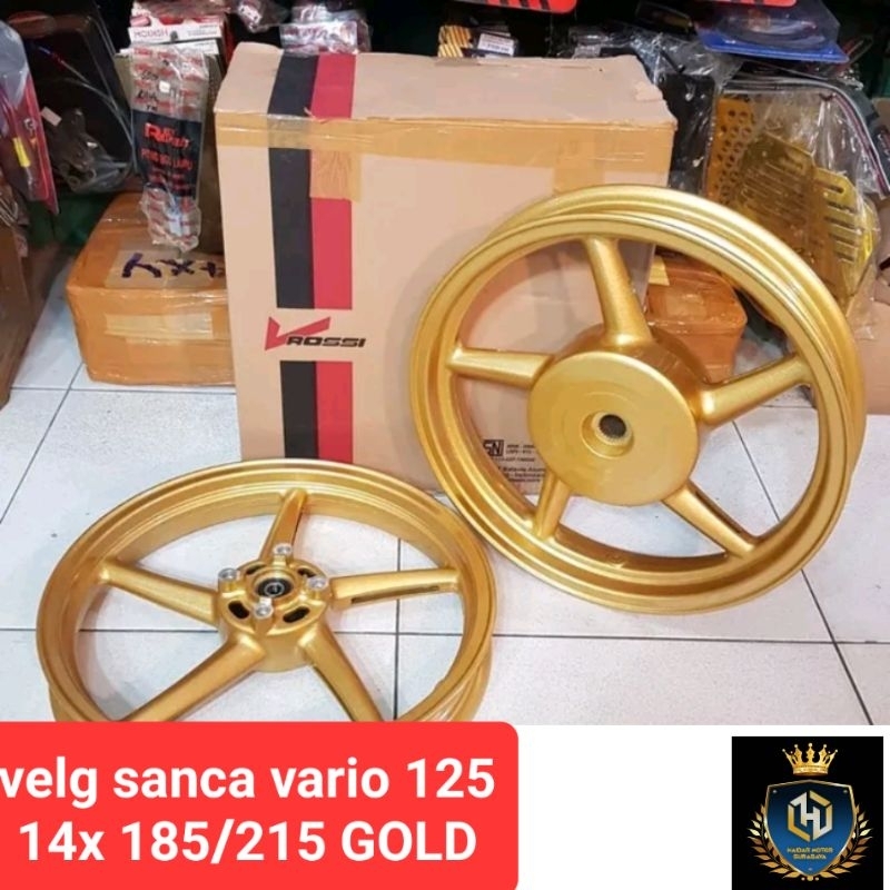 VELG RACING GOLD VARIO 125/ 150 PALANG 5  /   VROSSI SPRINT RC SANCA PALANG 5 RING 14 -185/215