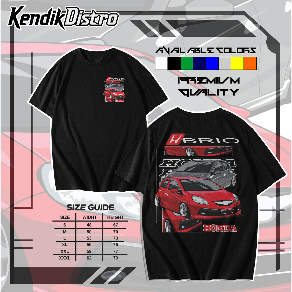 Kaos Desain Mobil Brio Keren Premium MURAH 