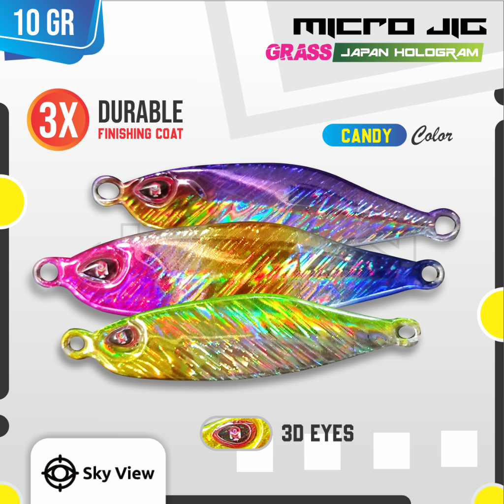 Umpan Micro jig 10 Gram UL Casting Metal Jig Killer 10g Ultralight Lure