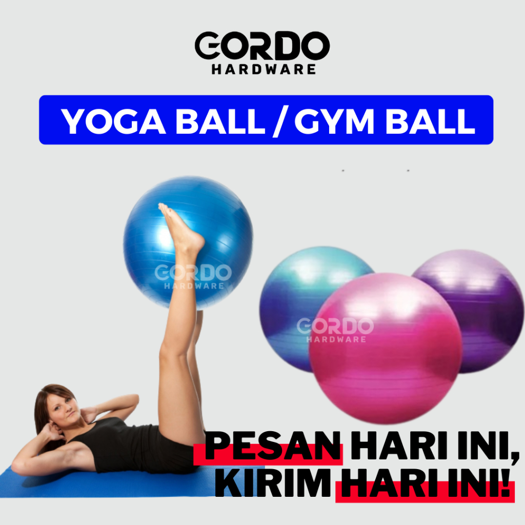GYM BALL / BOLA YOGA BALL FITNESS / BOLA GYM / GYMBALL / BOLA YOGA IBU HAMIL 55 CM