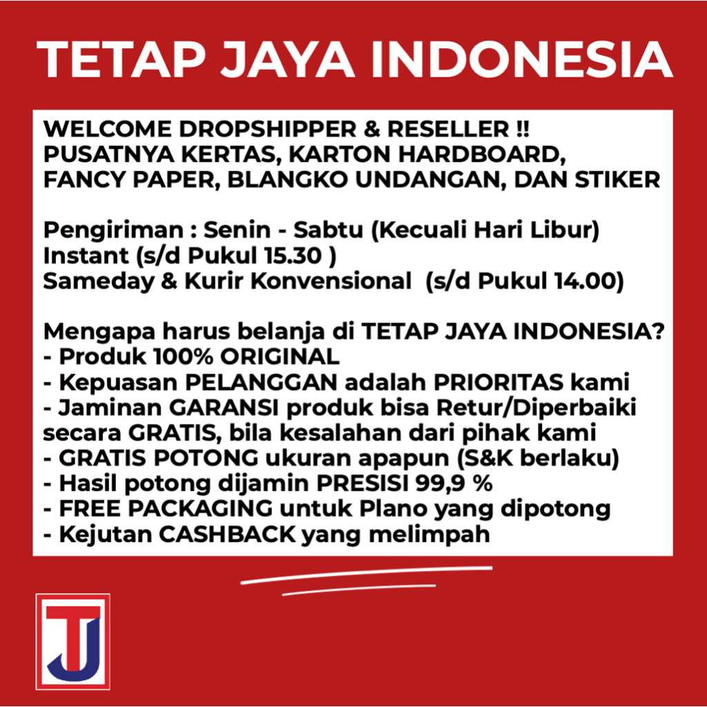 

Kertas NCR Multi Copy / Multicopy Top Middle Bottom 1-5 Ply Ukuran Folio F4 /A4 isi 500 lembar warna