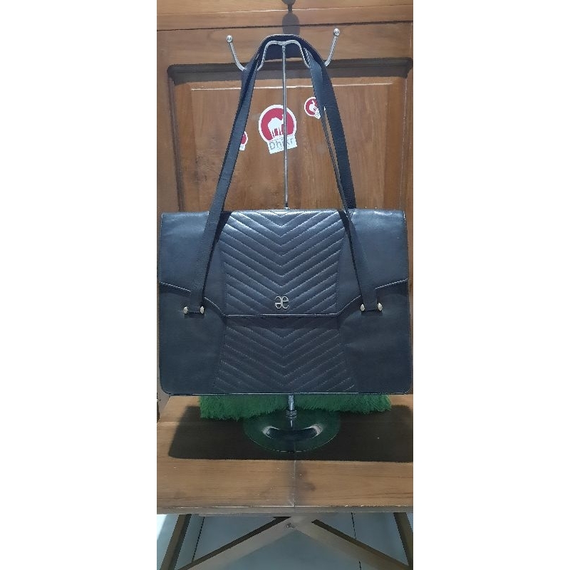 tote bag kulit asli brand elegance (monza bag), harga nett no nego