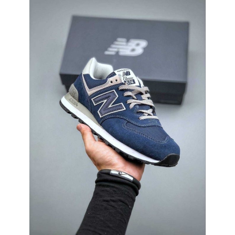 SEPATU NB NEW BALANCE ML574 574 NAVY GREY SIZE: 39/40/41/42/43/44