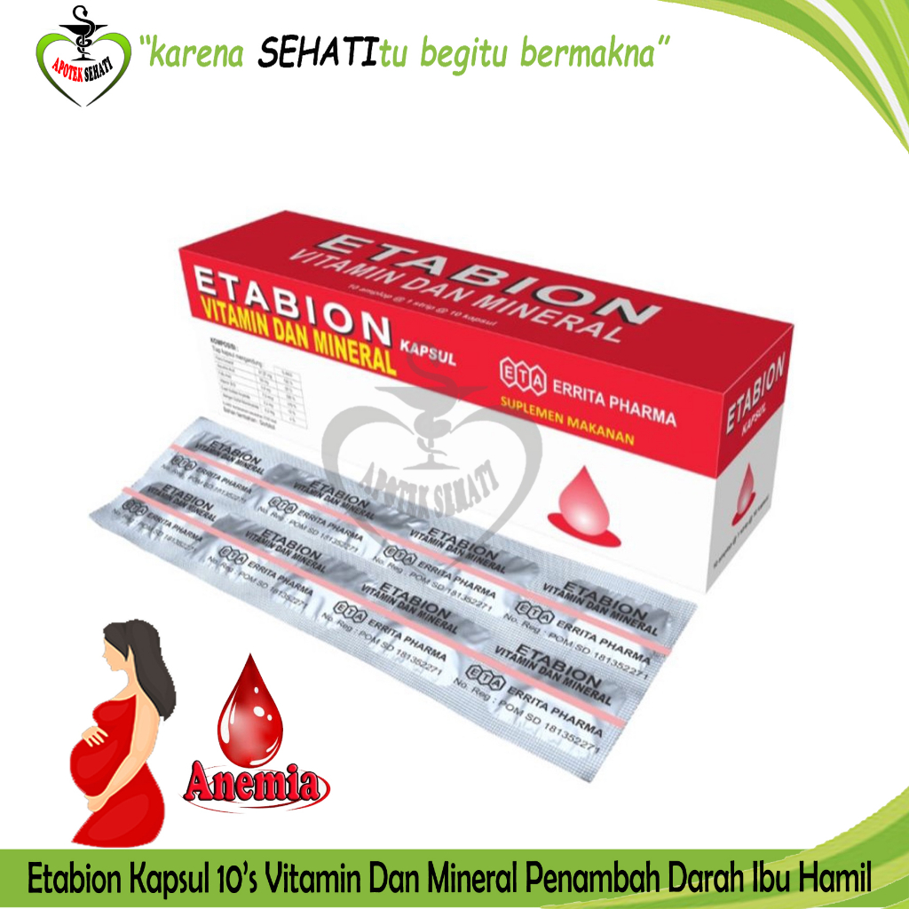 ETABION KAPSUL / MULTIVITAMIN IBU HAMIL / TAMBAH DARAH