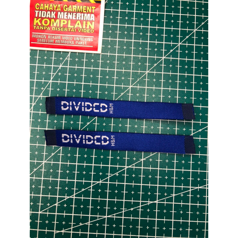 

H&M DIVIDED BLUE MAIN SLIP LABEL RAJUT BORDIR COTTON SUPER PREMIUM CO 1X DI KIRIM 600PCS