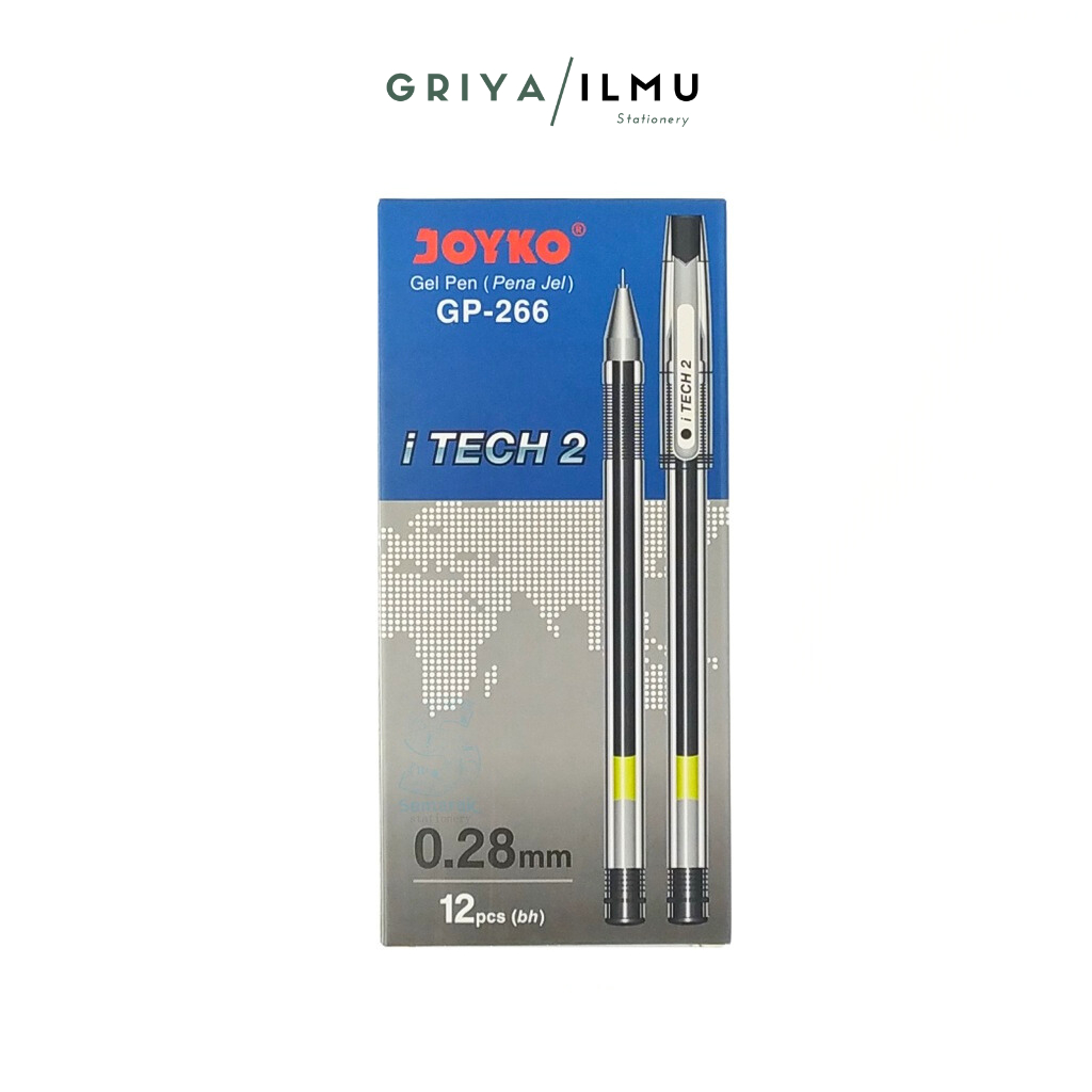 

Bolpoin Gel JOYKO I-Tech 2 GP-266 0.28mm Hitam (024143)