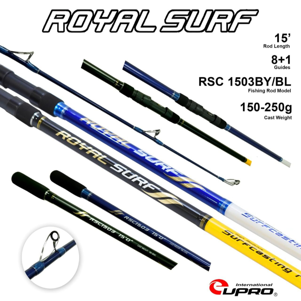 Joran Rod Eupro Royal Surf 1503(450cm) BL/BY - Joran Pasiran