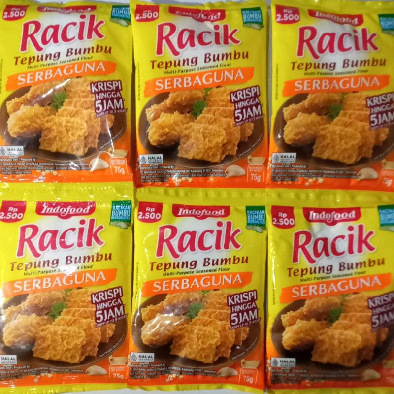 

RACIK TEPUNG BUMBU SERBAGUNA 75G / 1 PAKET ISI 2 SACHET
