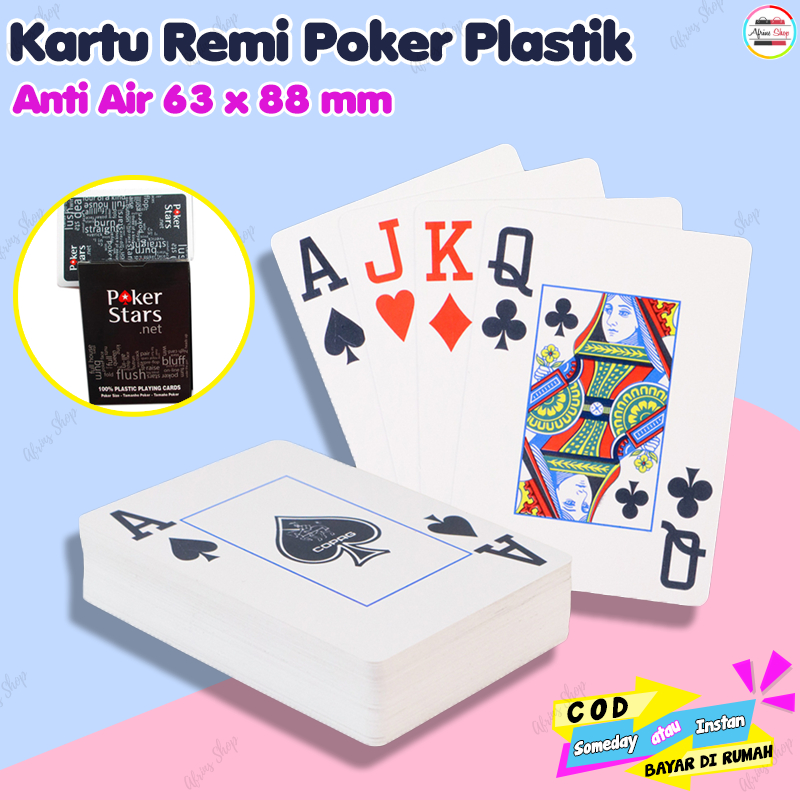 Kartu Remi Plastik Anti Air Waterproof