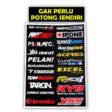 Stiker Motor, Sticker Motor, Stiker Motor Keren, Stiker Racing Motor, Stiker Sponsor Racing, Sticker