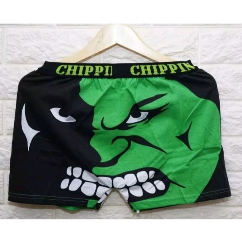 1 pcs boxer dewasa karakter Hulk