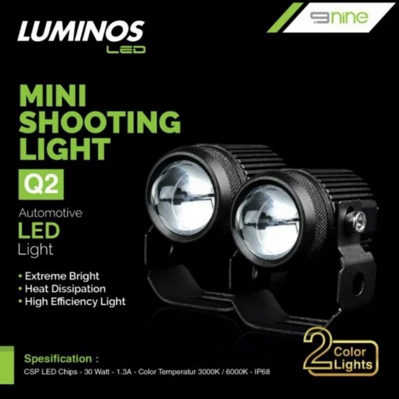 Lampu Sorot 9Nine Q2 Led Mini Shooting Light Laser 1set