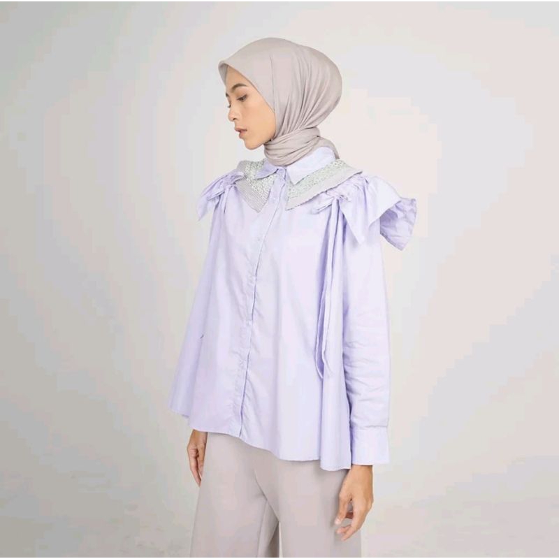 new helena top lavender by JENNA&KAIA (dibaca deskripsi & rulesnya)