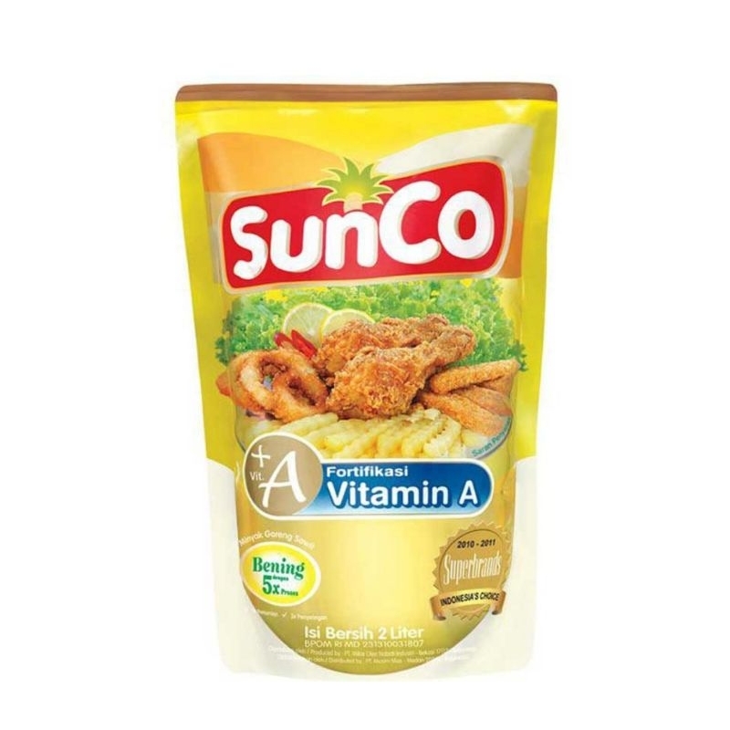 

sunco minyak goreng 2 liter