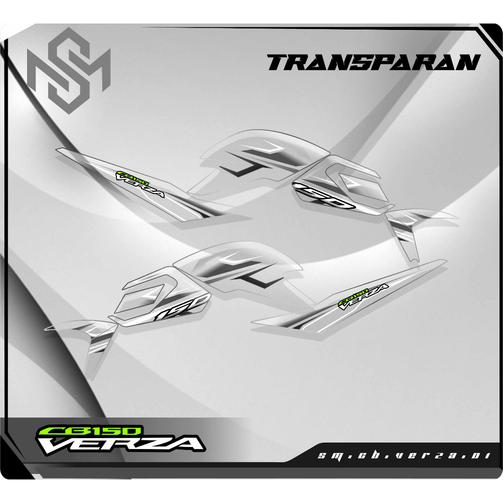 Stiker Striping Decal Transparan CB VERZA - Sticker Honda VERZA Aksesoris Body Motor SM01