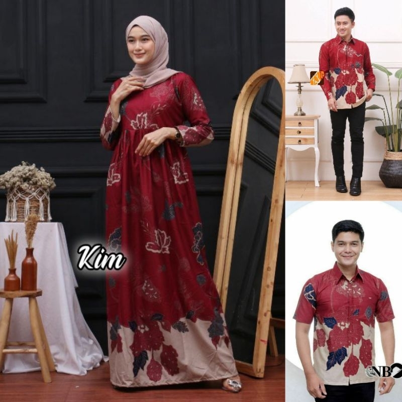BATIK COUPLE MODERN SARIMBIT BATIK COUPLE GAMIS BATIK COUPEL COPLE COPEL PASANGAN MAURA COUPLE