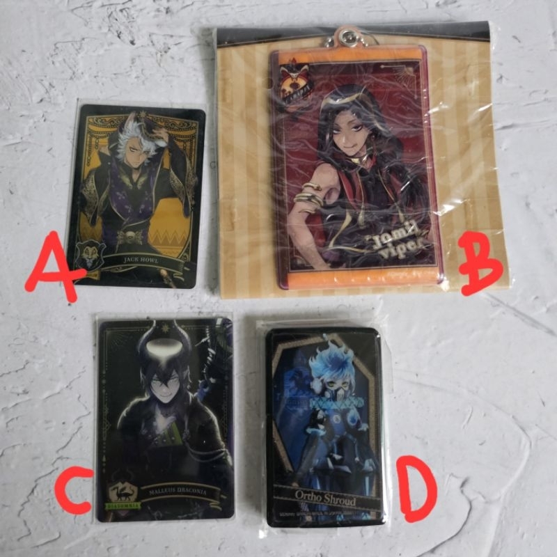 official merch twisted wonderland card jamil malleus jack