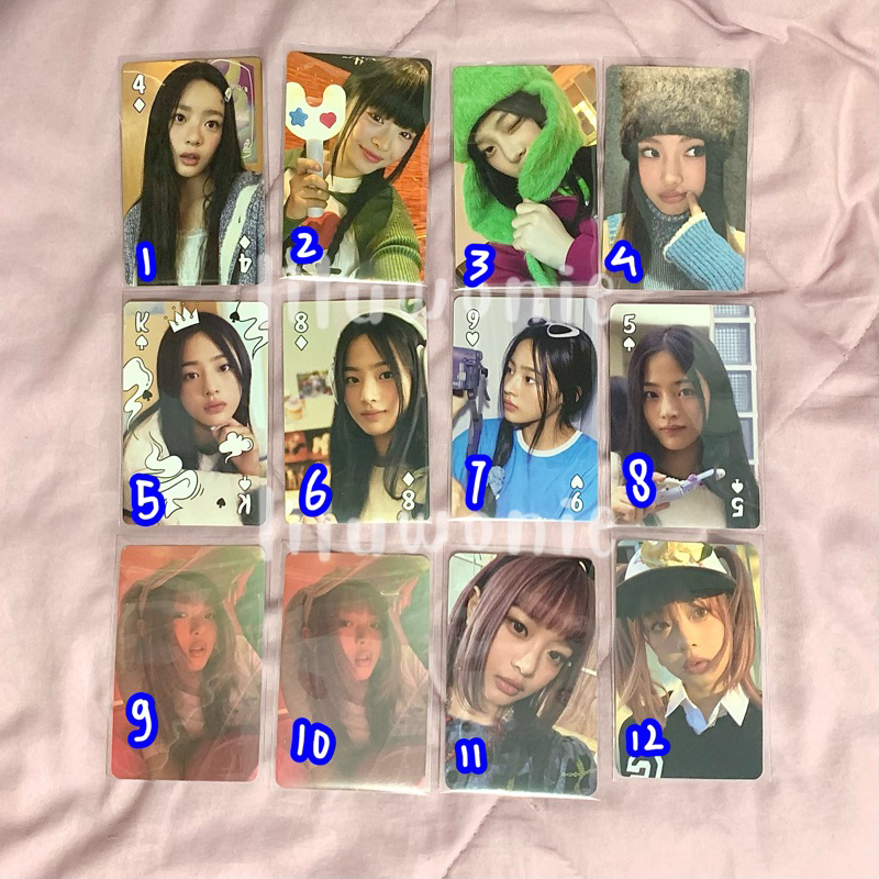 [OFFICIAL] NewJeans Photocard [aab hanni hyein minji sg23 ls lighstick weverse attention omg kupluk 