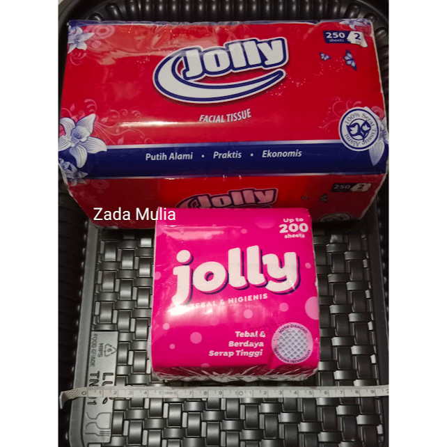 Tisu Jolly besar 250s kecil kotak 200s , tisu putih, tisu halus, tisu wajah, tisu makan